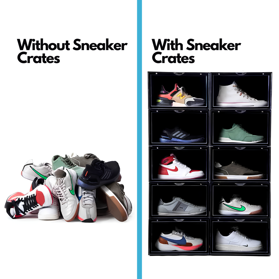 Stackable Sneaker Crate (Black)