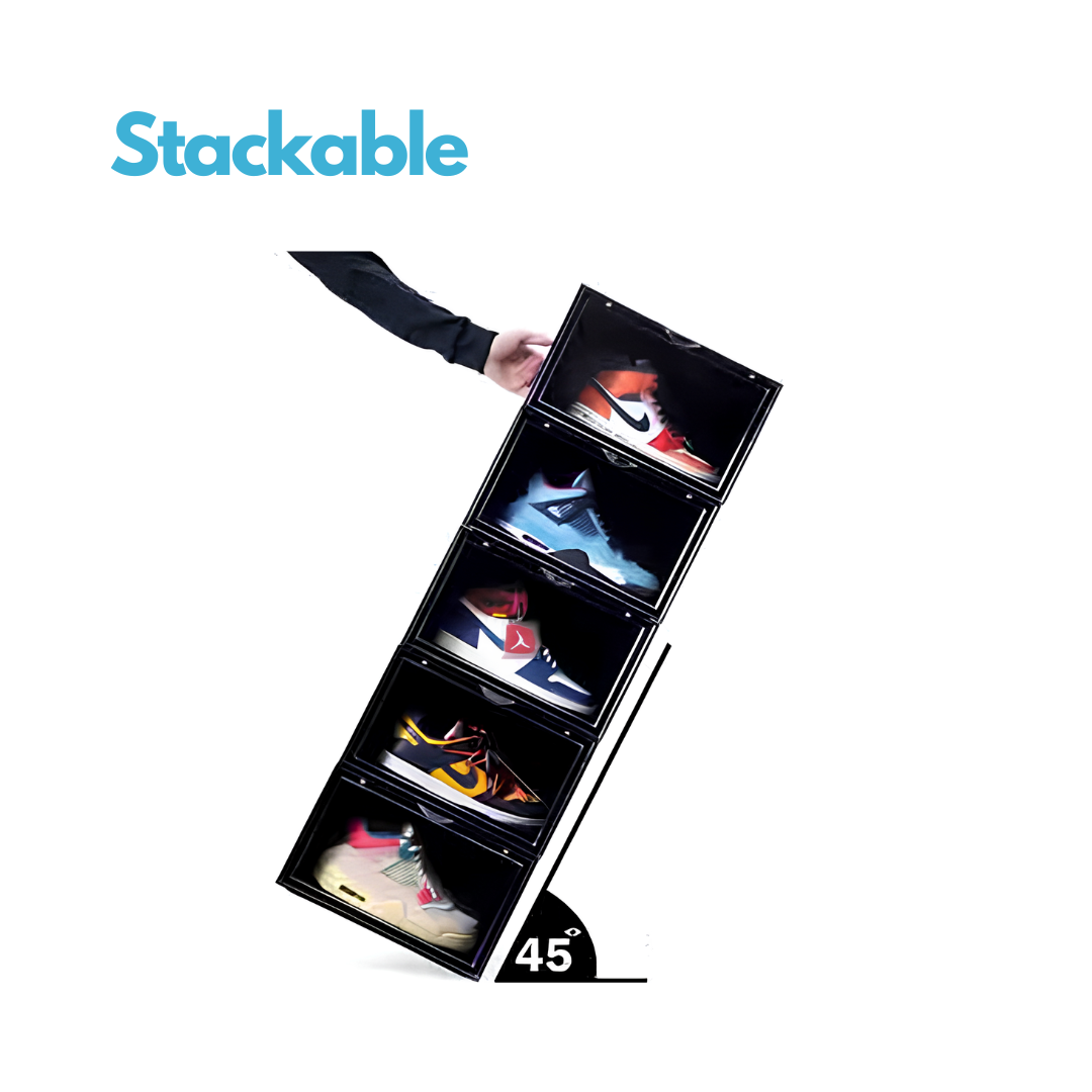 Stackable Sneaker Crate (Black)